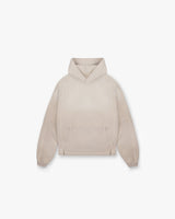Stepped Hem Hoodie - Oat