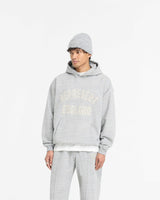 England Applique Hoodie - Grey Marl