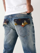 True Religion Ricky Jeans Worn Trophy Rips Medium Wash