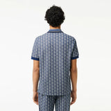 Lacoste Contrast Collar Monogram Polo Shirt