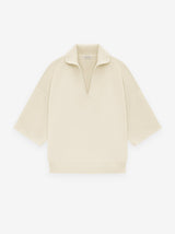 Merino Short Sleeve Polo Sweater