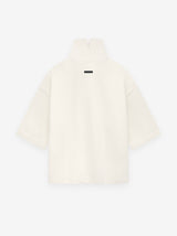 Cotton Wool High Neck Short Sleeve Shirt