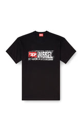 T-shirt with flocked Diesel Denim Division logo