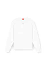 Cotton long-sleeve T-shirt with Oval D
