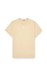 Light cotton T-shirt with metallic Oval D logo