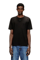 T-shirt with micro metal logo