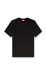 T-shirt with micro metal logo