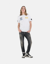 Replay Ride Hard Badges T-Shirt White