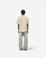 Embroidered Serif Logo T-Shirt - Concrete