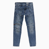 Men's 3D Zip Knee Skinny Denim Pant