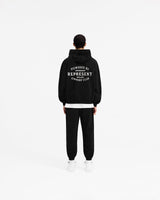 Represent Owners Club Stamp Zip Up Hoodie - Jet Black
