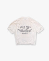 Represent X Guns N' Roses Cross T-Shirt - Washed Ecru