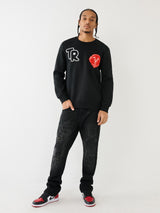 True Religion Tr Buddha Sweater Jet Black