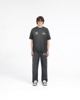 Represent X Metallica Local Crew T-Shirt - Stained Black