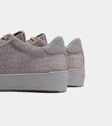 Android Homme Zuma Grey Caiman Croc Emboss Suede AHP241-13