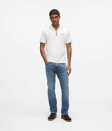 Zipped polo shirt