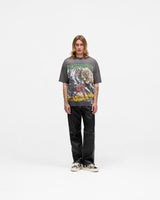Represent X Iron Maiden Number Of Beast T-Shirt - Sunfade Grey
