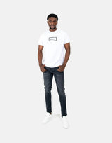 Les Hommes Black Printed Jeans