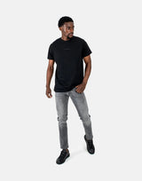 Les Hommes Centre Print Black T-Shirt