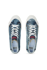 S-Athos-High-top denim sneakers with pocket detail