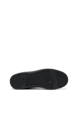 S-Oval Skate-Fabric-panelled leather sneakers