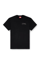 Regular cotton T-shirt with Diesel embroidery